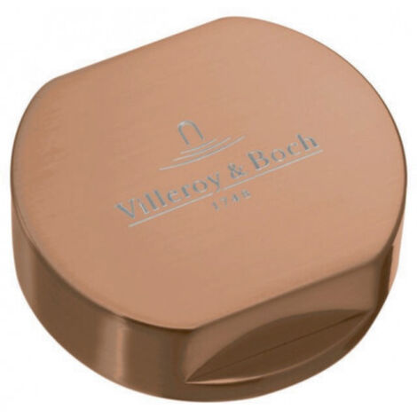 Bouton pour mécanisme 1 cuve, VILLEROY & BOCH en acier inoxydable finition bronze