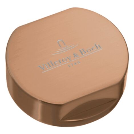 Bouton pour mécanisme 2 cuves, VILLEROY & BOCH en acier inoxydable finition bronze