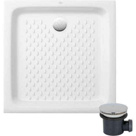 Pack receveur 70 x 70 VILLEROY ET BOCH O.Novo céramique blanc avec bonde D90 (1/4)