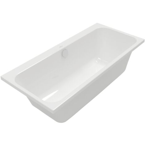 Villeroy & Boch – Baignoire droite 150 x 70 cm – Acrylique robuste – Écoulement central – Antidérapante classe A – Pour 2 personnes (1/5)