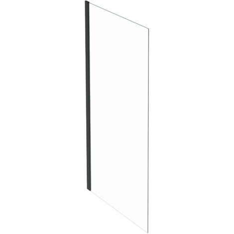 Paroi de douche fixe ou paroi latérale 200 x 90 JACOB DELAFON Contra noir mat (1/5)