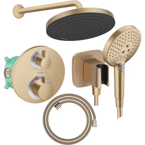 Système De Douche Thermostatique Hansa Tempra Style, Bronze, Complet Et Neuf