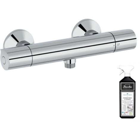 Mitigeur douche thermostatique JACOB DELAFON Simone chrome + nettoyant (1/5)