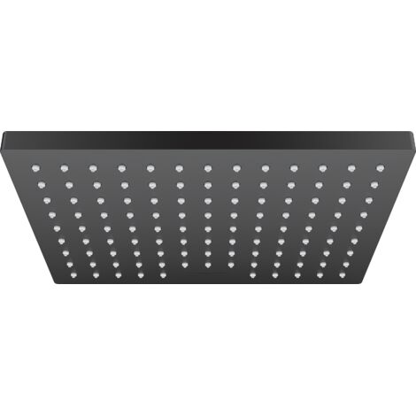 Hansgrohe – Douche de tête EcoSmart 230x170mm noir mat – Jet pluie 9l/min – Installation murale/plafond – 26283670