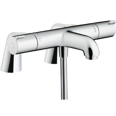 Mitigeur baignoire thermostatique HANSGROHE Ecostat 1001 CL chromé avec colonnettes