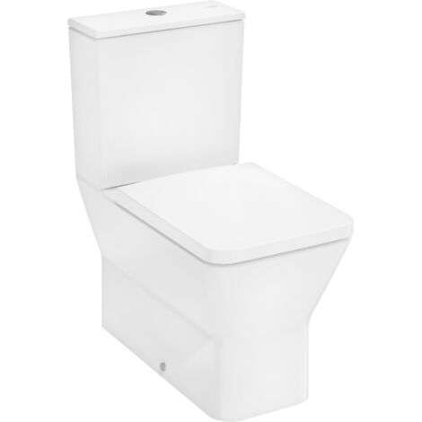 Hansgrohe – WC au sol 365x640mm – Céramique blanche – Chasse d'eau AquaChannel – Sortie horizontale/verticale – Fixation cachée pour entretien facile (1/5)