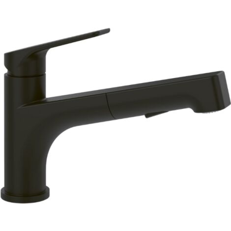 Villeroy & Boch Junis Shower - Mitigeur d'évier avec douchette extractible, noir mat 92810006