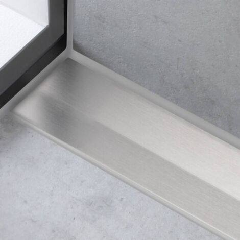 Caniveau de douche HANSGROHE RainDrain Flex 90 Acier inox brossé ...