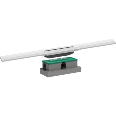 Caniveau de douche HANSGROHE RainDrain Flex 80 Blanc mat + Corps ...