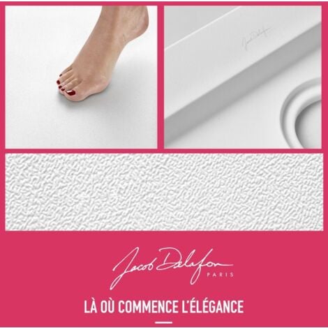 Receveur de douche JACOB DELAFON Flight rectangle extra plat antidérapant 120 x 90 cm