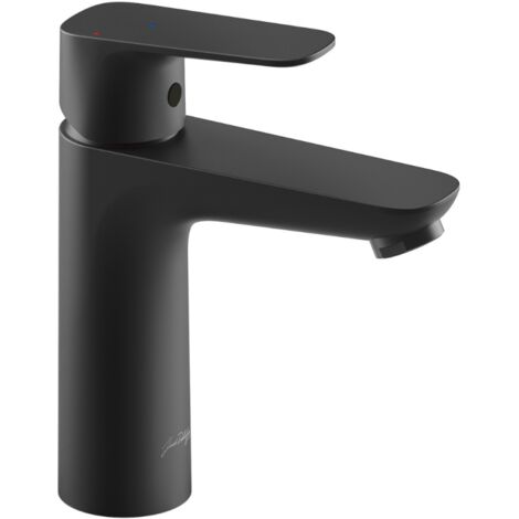 Jacob Delafon – Mitigeur de lavabo noir mat – Laiton – 1 trou – Débit 5 L/min – Hauteur 17,3 cm – Saillie 10 cm – Installation rapide