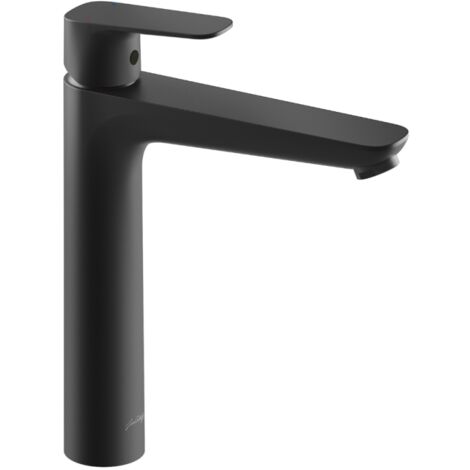 Mitigeur lavabo L JACOB DELAFON July+ sans vidage Noir mat (1/5)