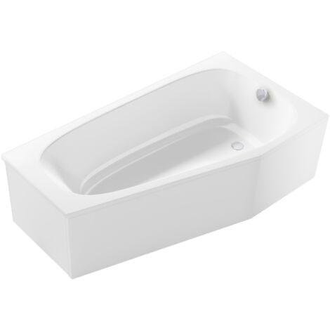 Baignoire bain douche 170 x 90 JACOB DELAFON Bastille vidage à droite blanc brillant (1/5)