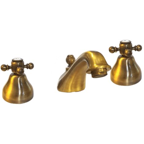 Mélangeur lavabo 3 trous PAINI Tiffany Vieux Bronze (1/3)