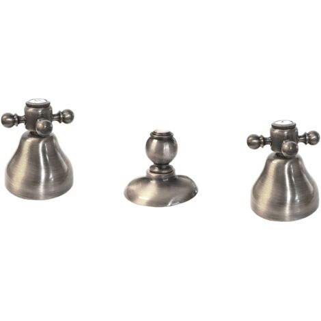 Mélangeur bidet 3 trous PAINI Tiffany Gris Acier (1/3)