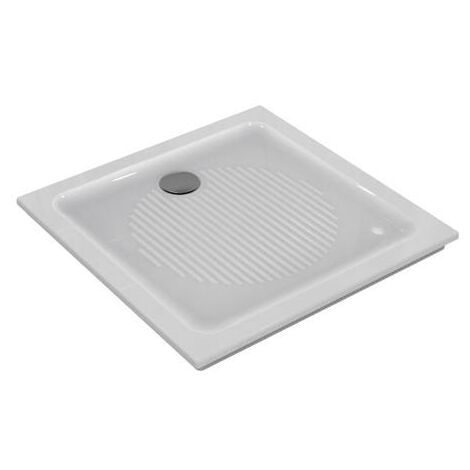 IDEAL STANDARD Receveur Connect à encastrer ceramique carré, 80 x 80