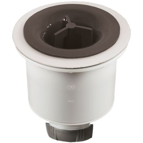 Wirquin – Bonde de douche tourbillon verticale 90mm – Grille carrée – Hauteur 100mm – Sortie verticale Ø40mm – Compatible receveurs DAILY'O, DAILY'C, DAILY'L (1/4)