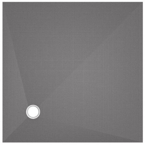 Wedi – Receveur de douche carré 1200x1200x40mm – Écoulement excentré – PE/fibres de verre – Norme zéro ressaut – Installation de plain-pied ou surélevée