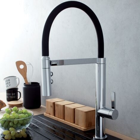 Robinet cuisine douchette extractible JACOB DELAFON Raphaël chromé
