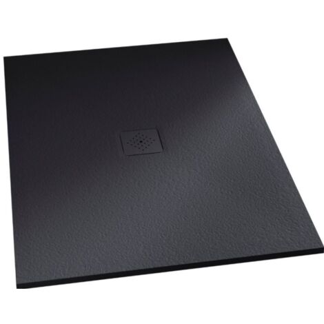 Receveur antidérapant 140 x 70 KINEDO Kinemoon biolex rectangle gris anthracite (1/3)