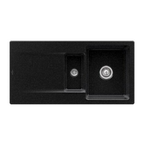 Evier 1 bac 1/2 VILLEROY ET BOCH Siluet 60 R Chromite CeramicPlus (1/2)