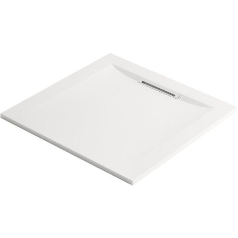 Receveur de douche antidérapant 90 x 90 JACOB DELAFON Flight Pure carré blanc (1/5)