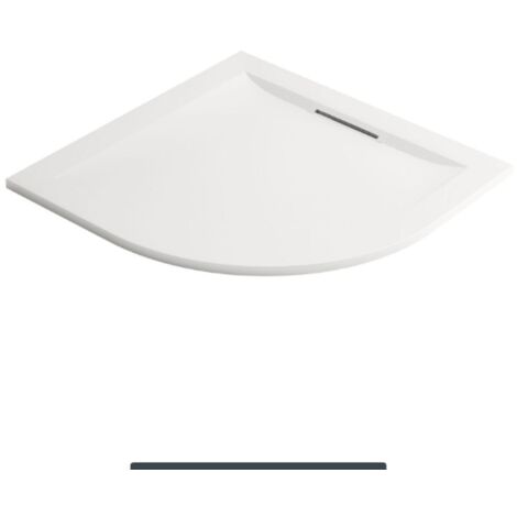 Receveur de douche antidérapant 80 x 80 JACOB DELAFON Flight Pure quart de rond blanc (1/4)