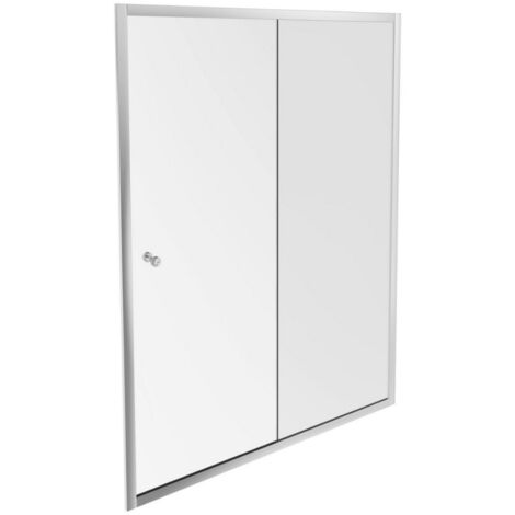 Paroi douche JACOB DELAFON Serenity, 140 cm, porte coulissante réversible instal. Niche