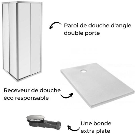 Receveur De Douche Jacob Delafon – Céramique – 80x80x4 Cm – Carré – Neuf