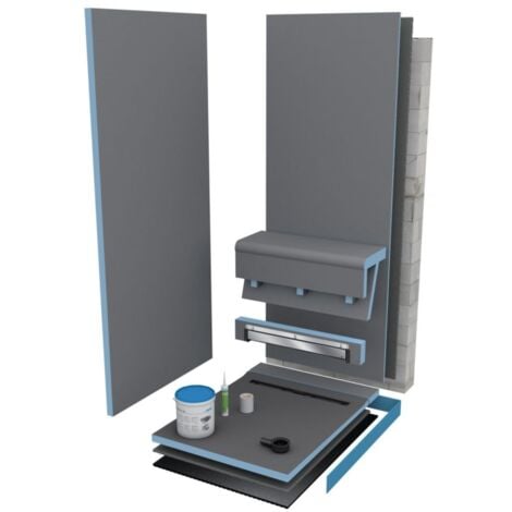 Wedi - Ecoulement vertical pour receveur Fundo Riolito Neo