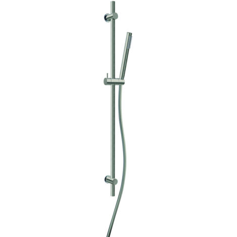 PAINI Douchette 1 jet Cox avec barre de douche gris acier (1/2)