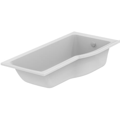 Ideal Standard – Baignoire simple à encombrement réduit 1695 x 795 x 390 mm – Acrylique sanitaire renforcé – Installation encastrable ou avec panneaux (1/5)