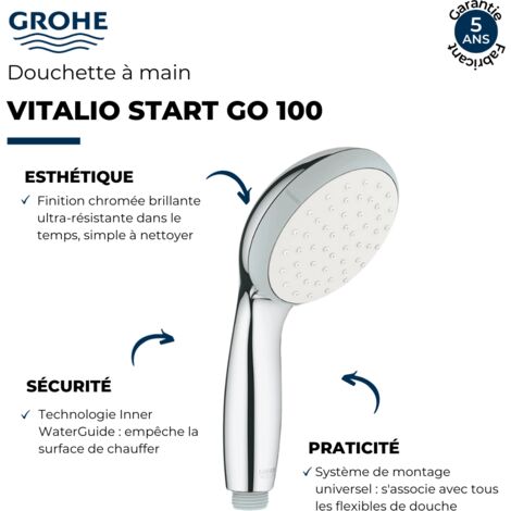 Pommeau de douche GROHE Quickfix Vitalio START Go 100