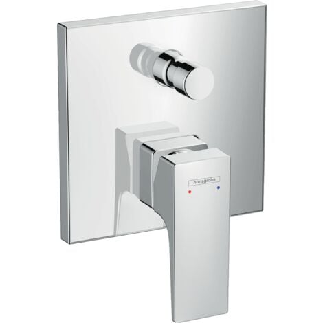hansgrohe Metropol, mitigeur monocommande de bain encastré, poignée, Coloris: blanc mat - 32545700