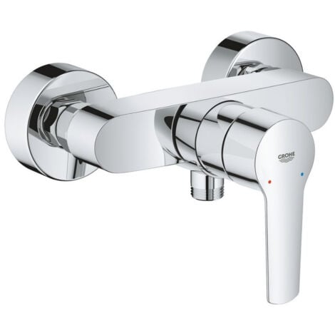 Mitigeur mécanique douche monocommande start chrome avec ensemble pour  douche avec barre douche chromé 4 jets vitalio comfort 100 GROHE