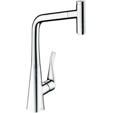 HANSGROHE Metris Select Mitigeur cuisine avec douchette extractible chromé (1/5)