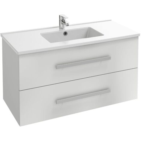 Meuble vasque 100 cm JACOB DELAFON Ola Up blanc