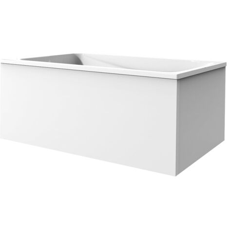 JACOB DELAFON Tablier frontal pour baignoire rectangulaire 180 x 90 x 60 cm installation angle Blanc mat