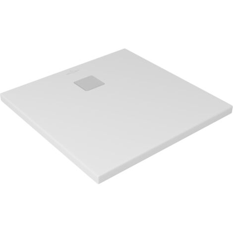 Villeroy & Boch – Receveur de douche à poser découpable 90x90cm – Technologie Rocklite – Surface acrylique non poreuse – Design sans rebord (1/5)