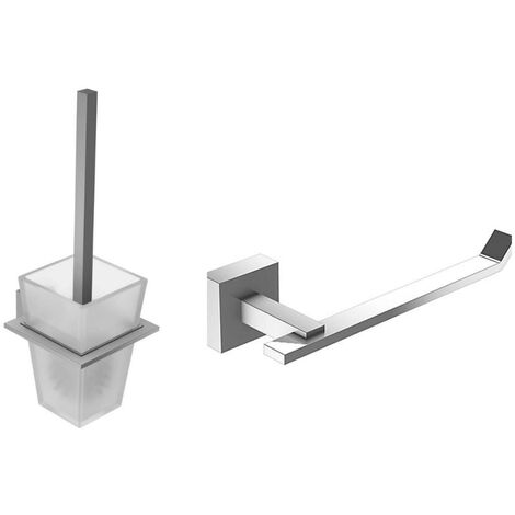 Jacob Delafon Porte-rouleau Moderne, Chrome + Porte-balai Moderne, Chrome (1/3)