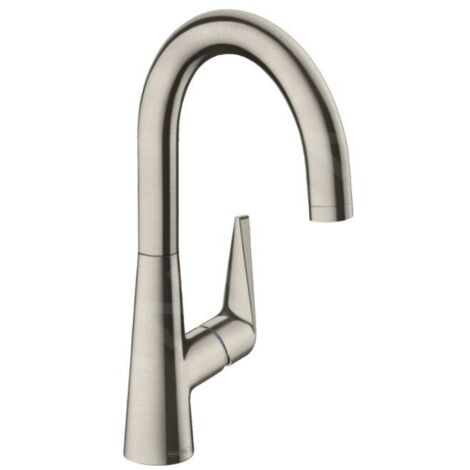 Hansgrohe – Mitigeur monocommande de cuisine – Bec orientable 360° – Débit 12 l/min – Technologie AirPower – Facile à nettoyer QuickClean (1/5)