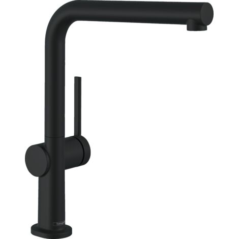 Hansgrohe – Mitigeur de cuisine 72840670 – Noir mat – Bec orientable 360° – Débit 8,4 l/min – Cartouche céramique – Installation facile