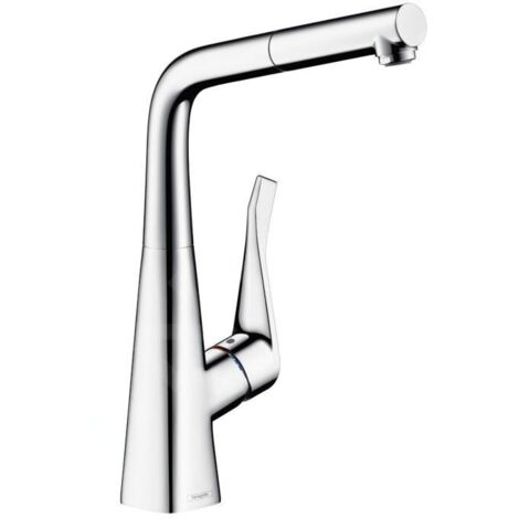 Robinet de cuisine avec douchette HANSGROHE Metris M71 320 sBox chromé