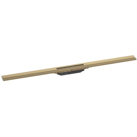 Caniveau de douche découpable 120 cm HANSGROHE RainDrain Flex montage libre bronze brossé