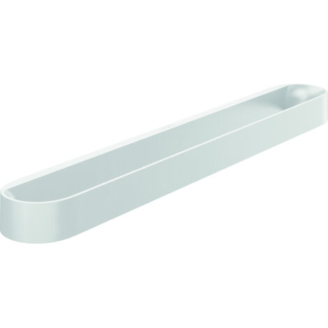 Hansgrohe – Porte-serviettes mural blanc mat – Fixation à coller ou visser – Longueur 581 mm – Matériaux plastique et métal – 27926700 (1/4)