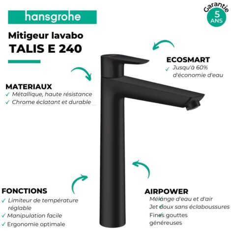 Mitigeur De Lavabo Hansgrohe Focus 240 Bec Haut Chromé - Robinetterie Élégante