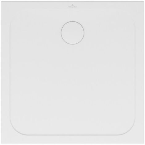 Villeroy & Boch – Receveur de douche antidérapant 800x800x35mm – Céramique blanche – Installation en surface ou encastrée – Classe B PN18