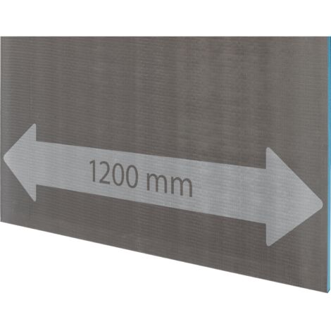 Wedi – Panneau d'isolation en mousse XPS 260 x 120 x 1,25 cm – Étanchéité et isolation thermique – Compatible carrelage et revêtements