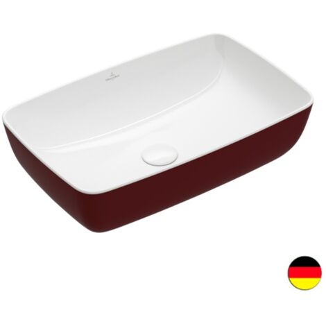 Vasque rectangle à poser VILLEROY ET BOCH Artis bordeaux (1/5)
