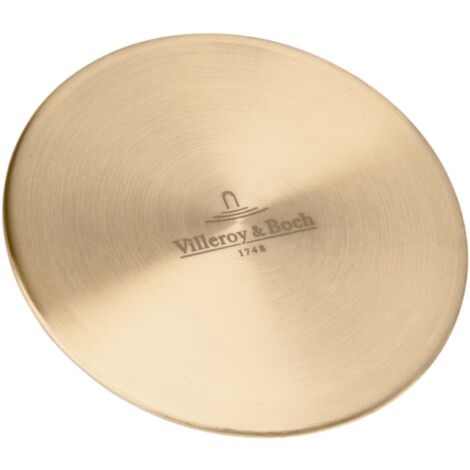 Cache bonde évier en acier inoxydable 9 cm – Compatible éviers Villeroy & Boch – Installation facile – Design élégant